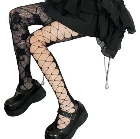 Sexys Medias Rotas Pantimedias Con Flores Hotwife Milf MercadoLibre