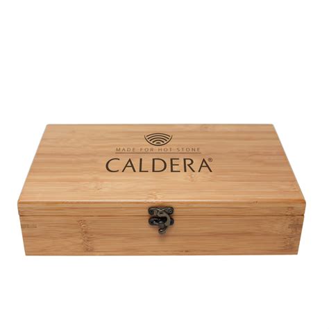 Caldera Hot Stone Set Basaltsteine In Bambusbox