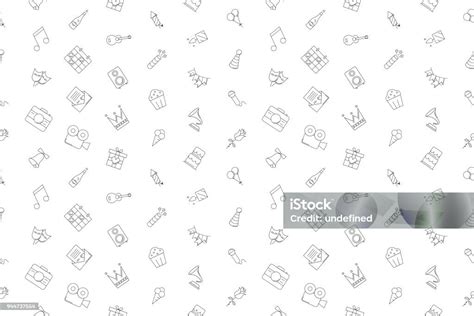 Pola Partai Vektor Latar Belakang Partai Mulus Ilustrasi Stok Unduh