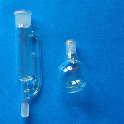 150ml Lab Glass Soxhlet Extractor Body Allhin Condenser 150ml Flat