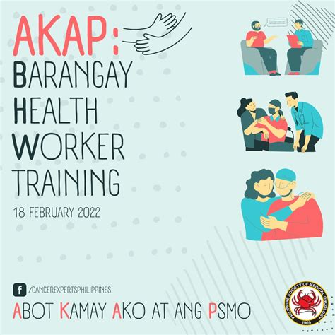 DOH x AKAP Barangay Health Worker Training – Philippine Society of Medical Oncology