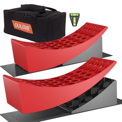OULEME RV Leveling Blocks, Camper Trailer Leveler, 2 Packs for Travel