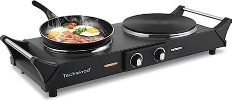Techwood W Hot Plate Portable Electric Stove With Adjustable
