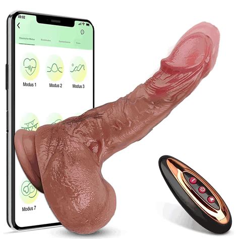 William 9 Thrusting Vibrating Modes G Spot Vibrator Heating Dildo With App Remote Control