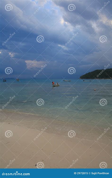 water taxi perhentian besar stock image image  tourism china
