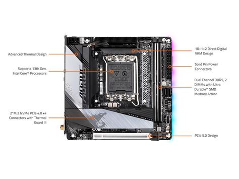 Gigabyte Z I Aorus Ultra Lga Intel Z Mini Itx Motherboard