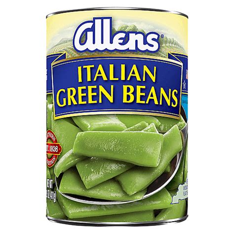 Allens Green Beans Italian 14 5 Oz Canned Vegetables Foodtown