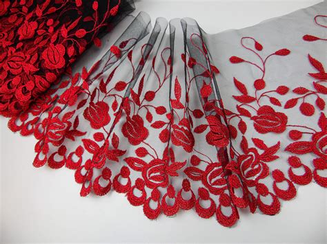 Red Lingerie Lace Elastic Lace For Lingerie Sewing Red Etsy Artofit
