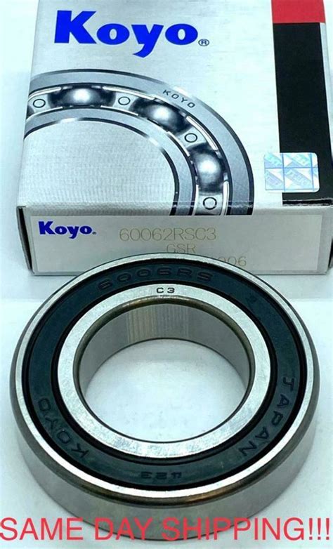 6006 2RS C3 KOYO 6006RS Kawasaki 601B6006G Ball Bearing 30X55X13 Made ...