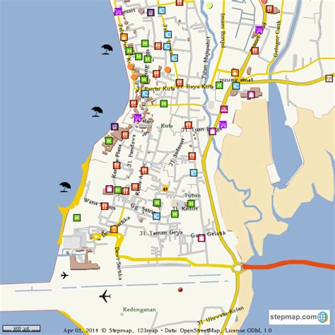 Kuta Bali Map