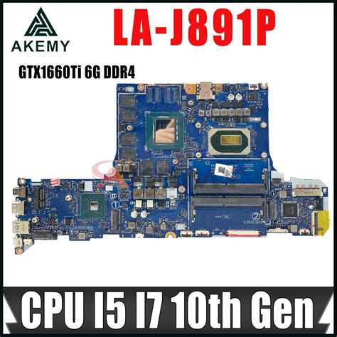 Fh M La J P Para Acer Nitro An Laptop Motherboard Cpu I