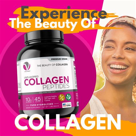 Hydrolyzed Collagen Peptides Powder Skin Hair Nails Joints Premium