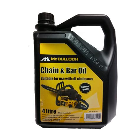 Mcculloch 4l Chainsaw Accessory Bar And Chain Oil Bunnings Warehouse