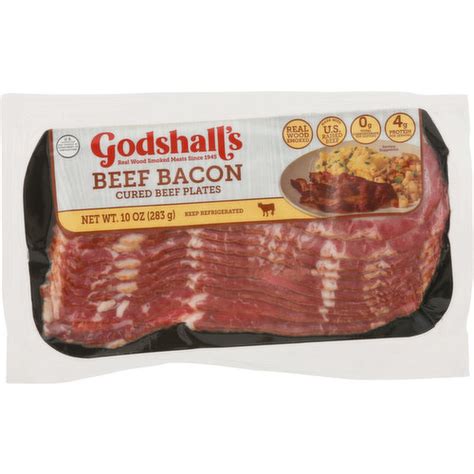 Godshalls Beef Bacon Real Wood Smoked