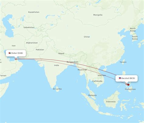 All Flight Routes From Dubai To Bacolod Dxb To Bcd Flight Routes