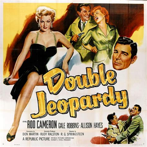 Double Jeopardy - movie POSTER (Style A) (27" x 40") (1955) - Walmart.com - Walmart.com