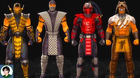 Mortal Kombat Komplete Edition - All Characters All Skins Showcase ...