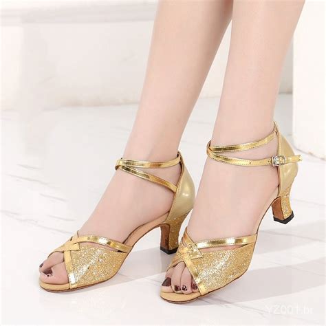 Sapatos De Dança Latina Tango Salsa Ballroom Para As Mulheres Salto