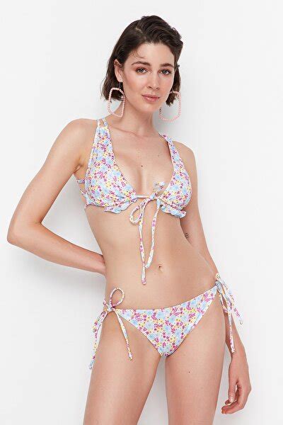 Trendyol Collection Bikini Bottom Multi Color Floral Trendyol