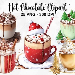 Watercolor Hot Chocolate Clipart Png Hot Cocoa Clipart Hot Chocolate Clipart Food Clipart