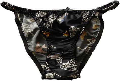 Yavorrs Women S Silk String Bikini Flower Pairs In One Economic Pack At Amazon Women