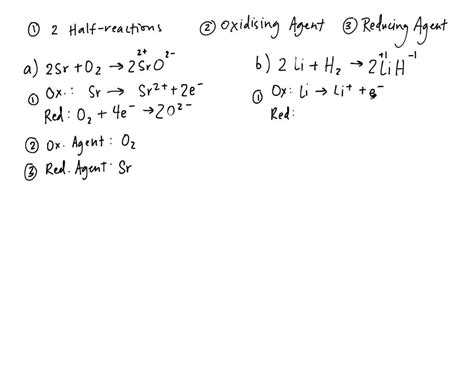 Solved For The Complete Redox Reactions Given Here I Break Down