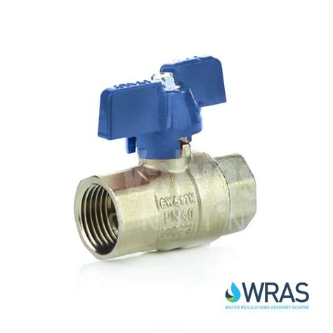 Wras Approved Brass Ball Valve Blue Butterfly Handle Valves Online