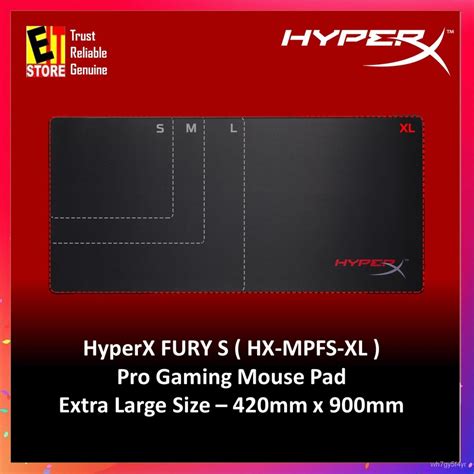 bXS1 HYPERX FURY S PRO GAMING MOUSE PAD (EXTRA LARGE) 900mm x 420mm (HX ...
