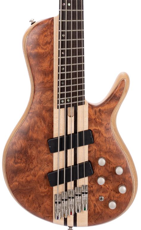 CORT A5 BEYOND 5-STRING BASS WITH CASE - BUBINGA NATURAL – Guitar ...