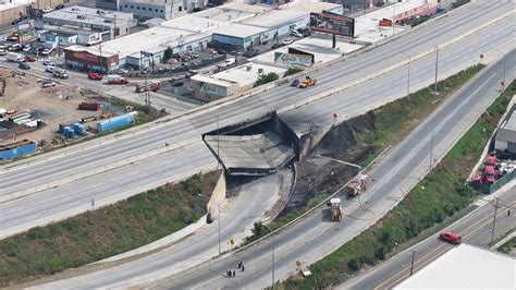 Portion Of I 95 In Philadelphia Collapses After Vehicle Engulfed By Fire Reuters