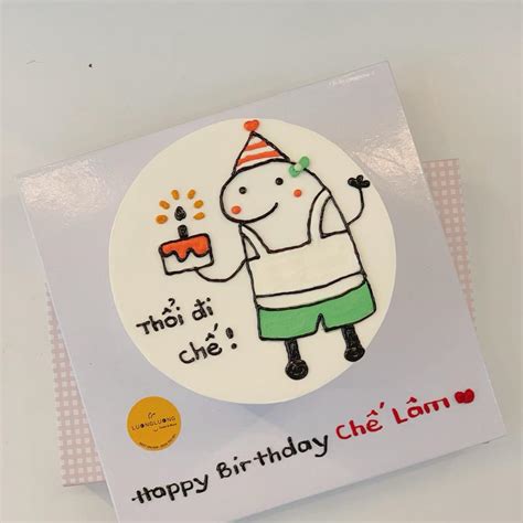 Bánh kem whip size Vẽ meme bikini