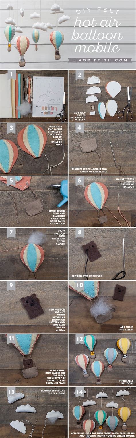 Hot Air Balloon Baby Mobile Diy Baby Stuff Diy Baby Mobile Baby Crafts