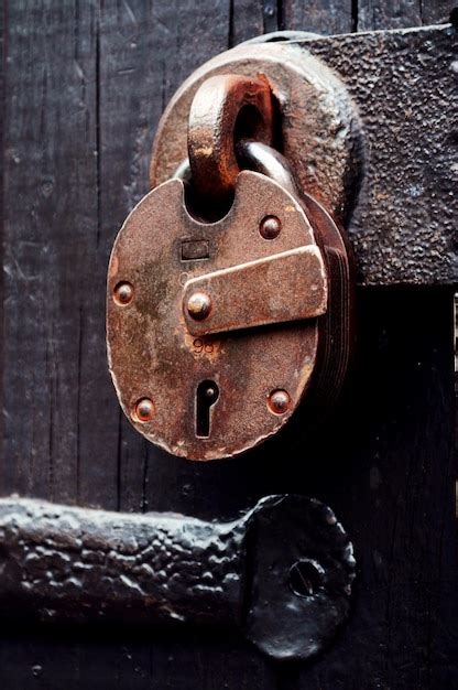 Premium Photo Detail Shot Of Locked Door