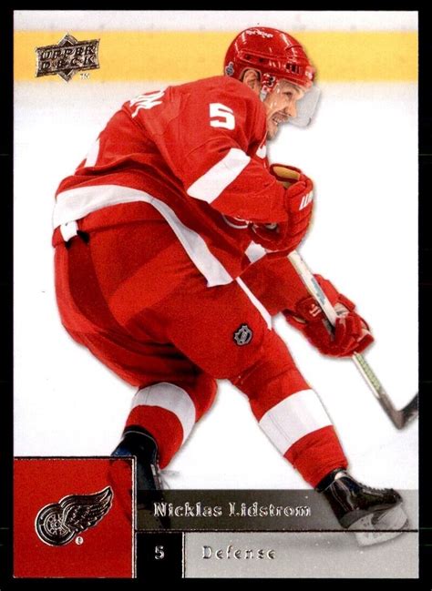 Upper Deck Nicklas Lidstrom Detroit Red Wings Ebay