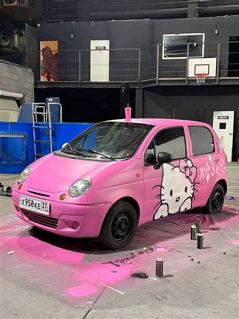 Matiz Hello Kitty 💗 ХАЗЯЕВА | Автомобиль иллюстрации, Розовые ...