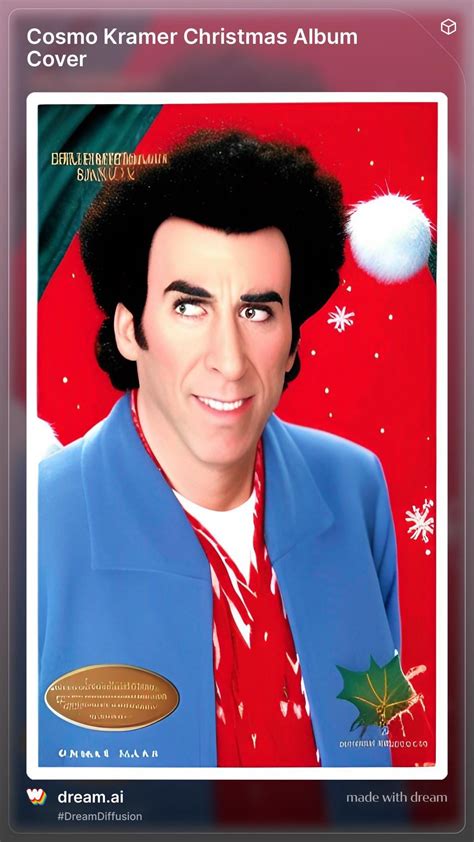Cosmo Kramer Christmas Album Cover Rweirddalle