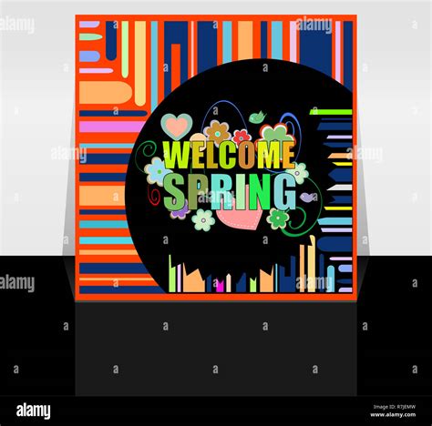 Welcome Spring Holiday Card Stock Photo Alamy