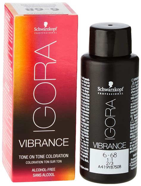 Schwarzkopf Igora Vibrance 6 68 Dark Blonde Chocolate Red 60ml International Shipping