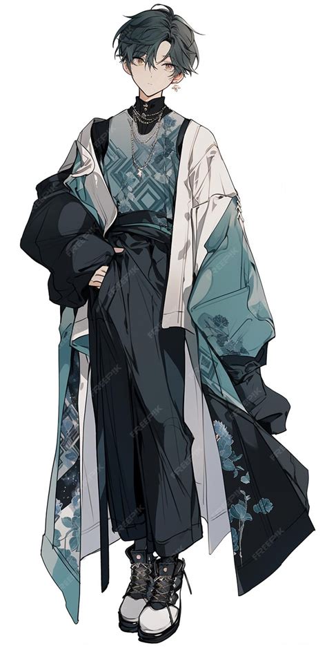 Premium Photo Anime Character Dressed In Kimono Outfit With A Blue