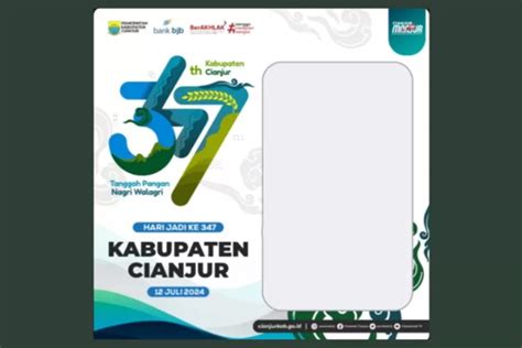 7 Link Twibbon Hari Jadi Cianjur Ke 347 Tahun 2024 Dengan Logo Resmi