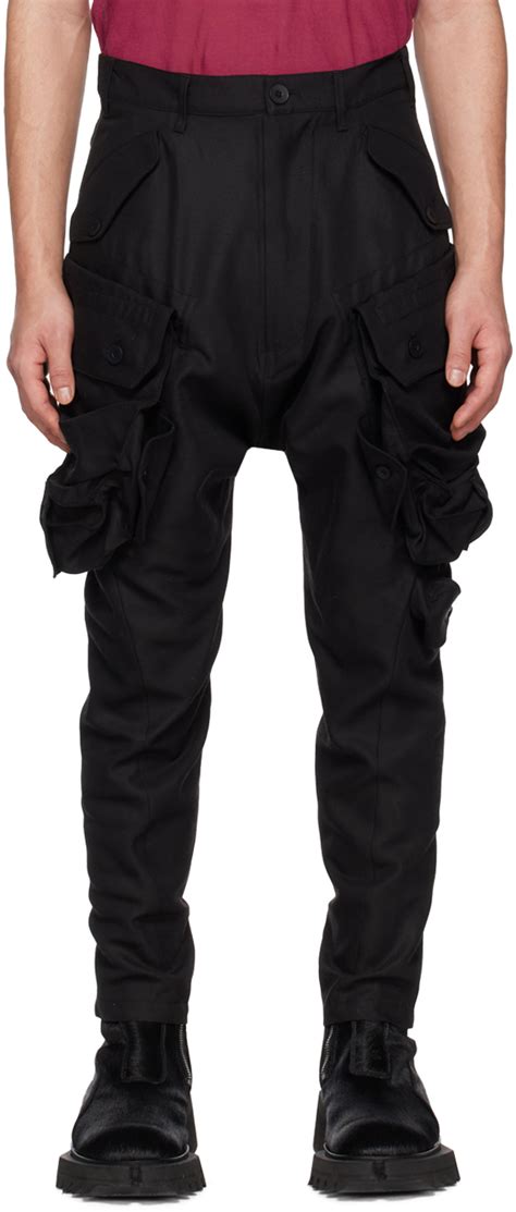 Julius Black Gas Mask Cargo Pants Ssense