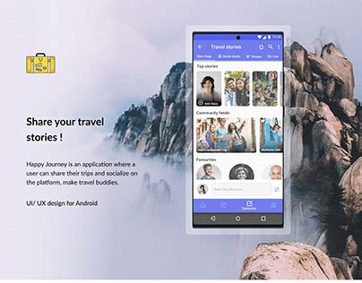 Happy Journey Travel App Ios Screens Ppt On Behance