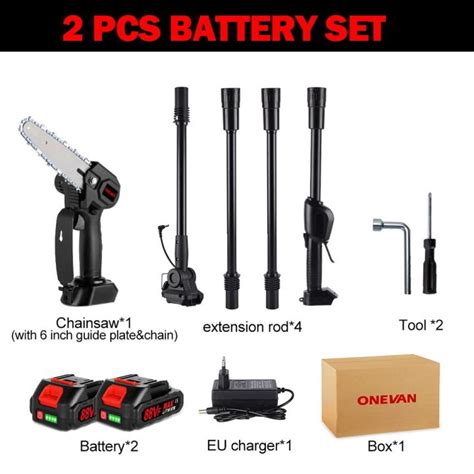 Onevan W Telescoping Pole Electric Chainsaw M Cordless Garden