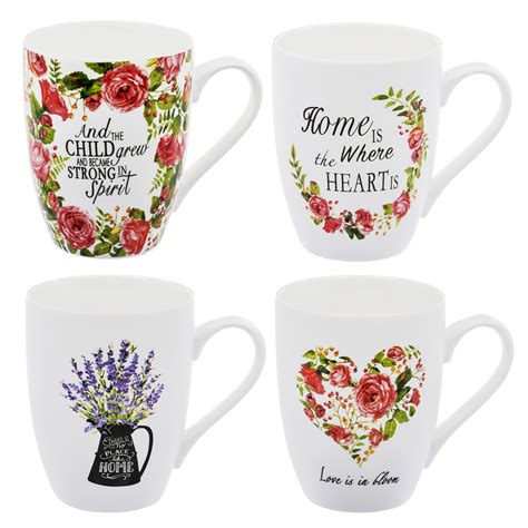 Посуда фарфоровая "Liling Quanhu" LQB09-LE0018 Кружка "Цветочный букет ...