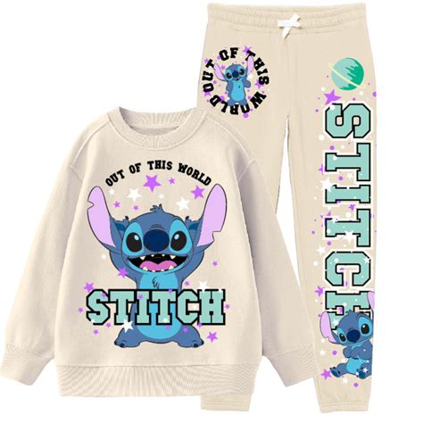 Disney Girls Lilo And Stitch Clothing Set Stitch Sweatshirt Hoodie And
