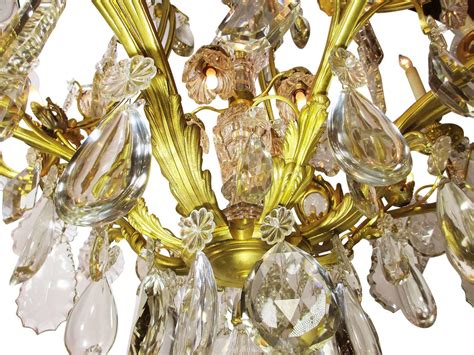 Th Century Gilt Bronze And Crystal Chandelier From The Spelling Manor