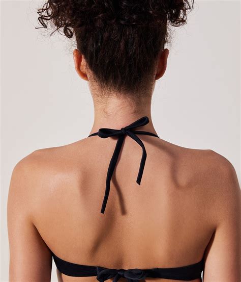 S Yah Sutien Bikini Pus Up Black Bichini Costume Baie