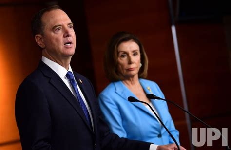 Photo Pelosi And Schiff Speaks On Trump Impeachment Wap20191002321