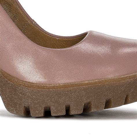 Maciejka Czółenka Damskie Skórzane Nude Midiamo pl