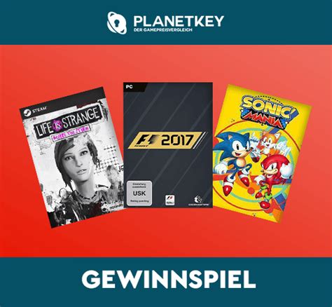 Planetkey Weekly Giveaway Mit F1 2017 Sonic Mania Und Life Is Strange